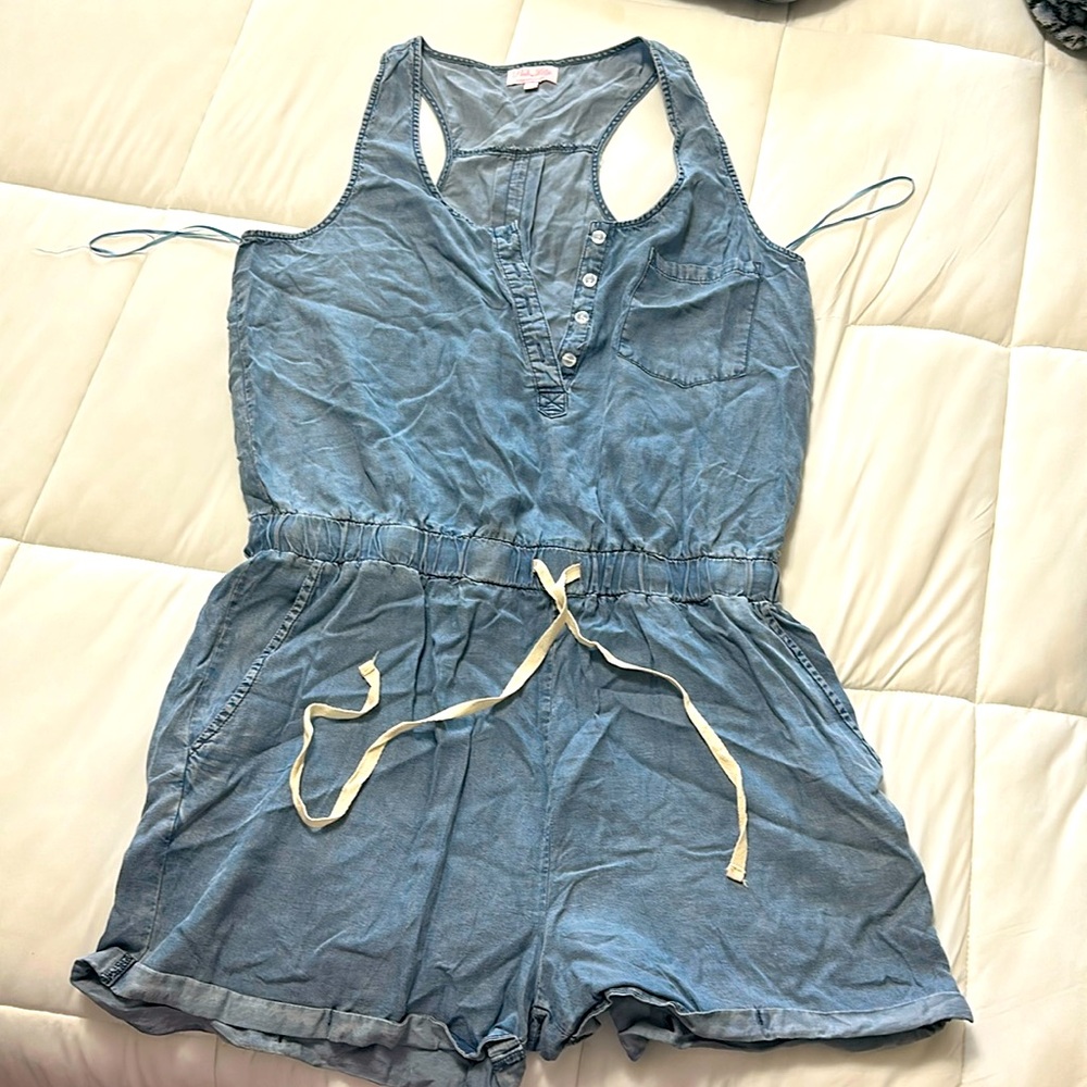 Chambray Romper